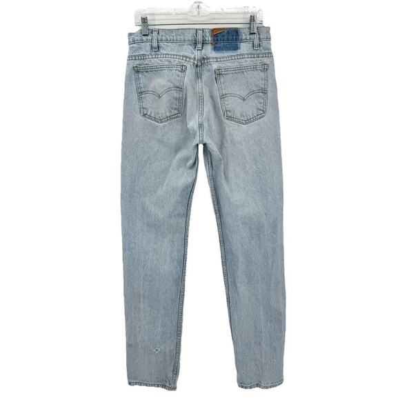 Levis 505 VTG 1992 Faded WORN Blue Jeans Straight 32x34 1990s Distressed Light - Picture 2 of 14